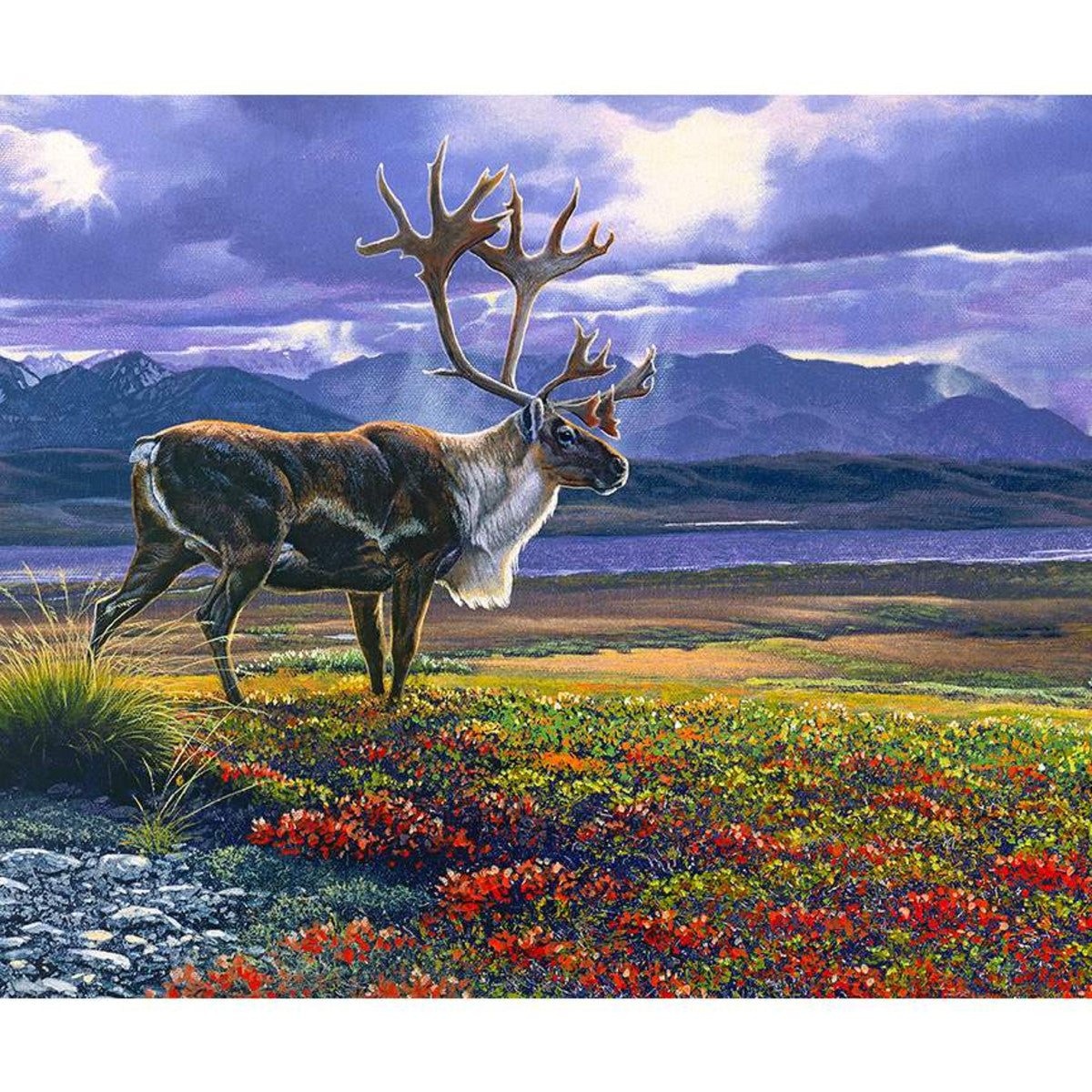 NATURE'S FINEST Autumn Glory Caribou Panel 36"x43"
