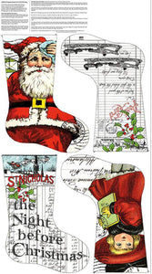 NICHOLAS Stocking Panel 24"x43"