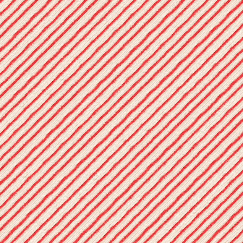 LOVE SANTA Peppermint Stripes red