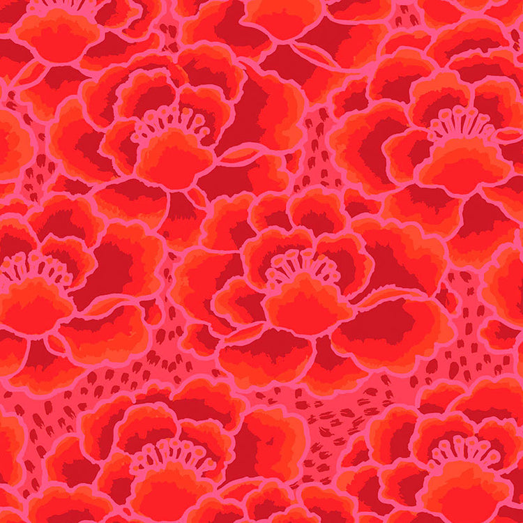 TONAL FLORAL red