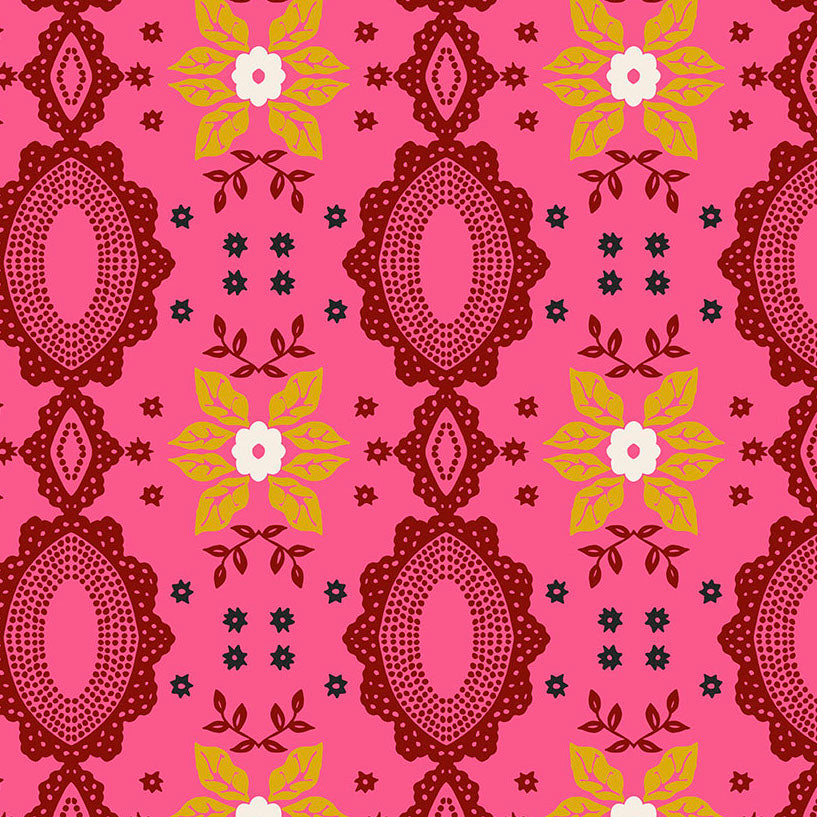 FOLK HEART Flocked coral