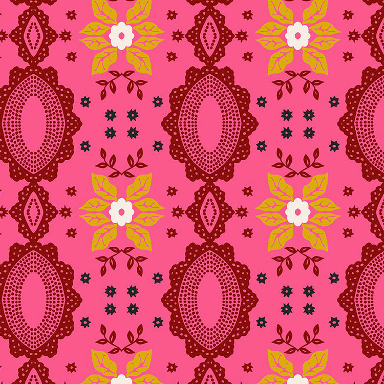 FOLK HEART Flocked coral
