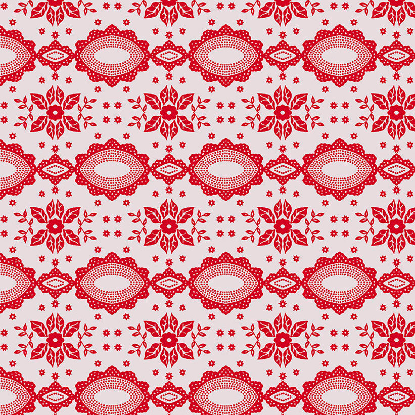 FOLK HEART Lace cherry