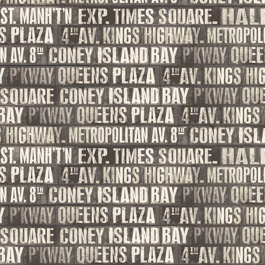 MONOCHROME Subway Signs charcoal