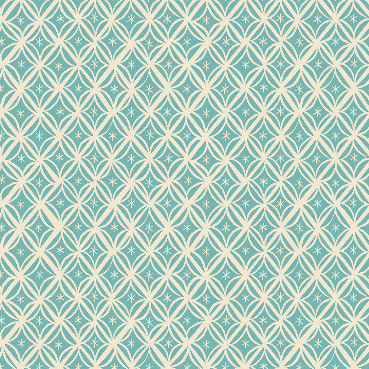 CAMELLIA Macrame turquoise -  44" remnant