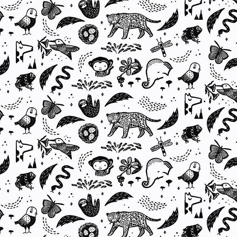 ABC MENAGERIE Creatures white