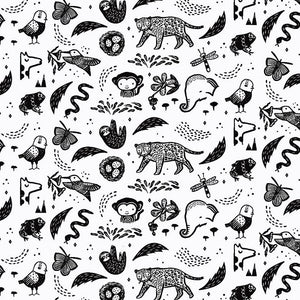 ABC MENAGERIE Creatures white