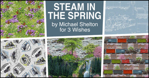 STEAM IN THE SPRING 5 fat quarters