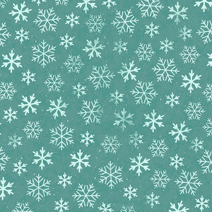 ENCHANTED WOODLAND Snowflakes light emerald