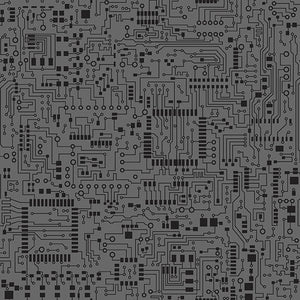 DATA POINT Computer Circuits charcoal