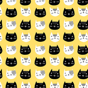 COSMO CATS Cosmo Cat Heads yellow