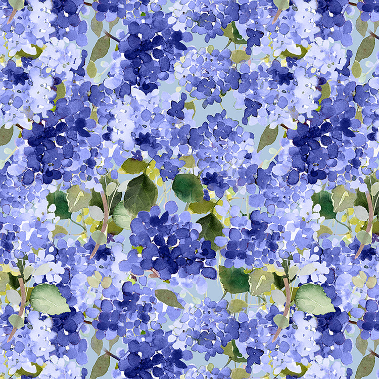 MY HAPPY PLACE Hydrangeas periwinkle
