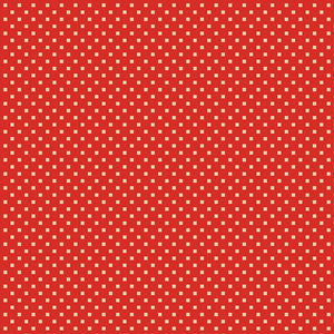 DAZZLE DOTS Snazzy Squares red/linen