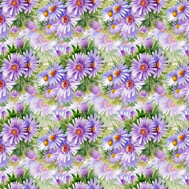DECOUPAGE Daisies lavender