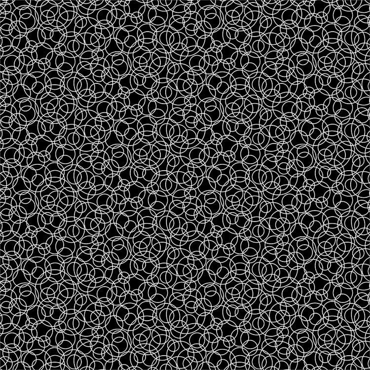 BASICALLY BLACK + WHITE 2 Tangled Circles negative