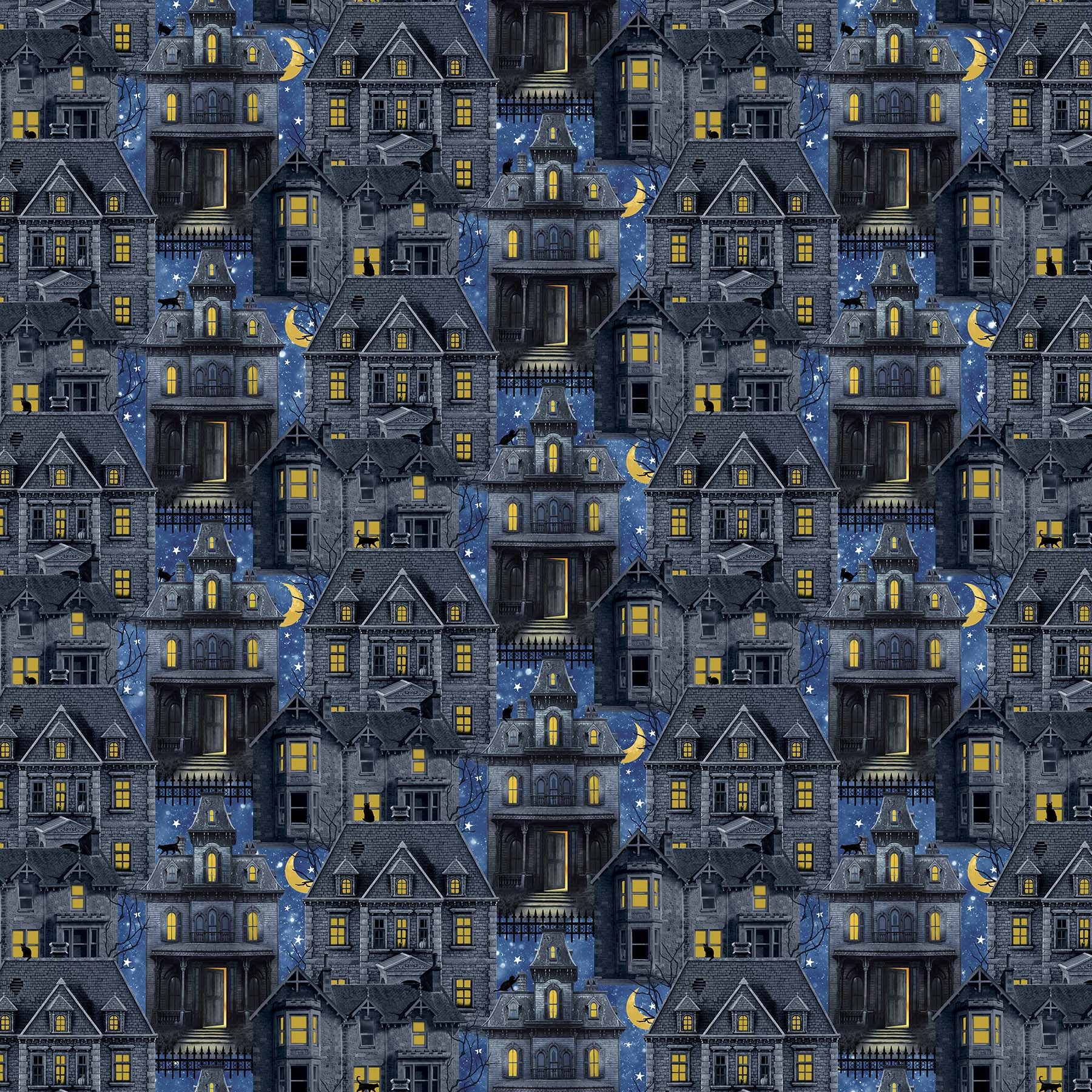 HOCUS POCUS 25446 navy multi - one yards