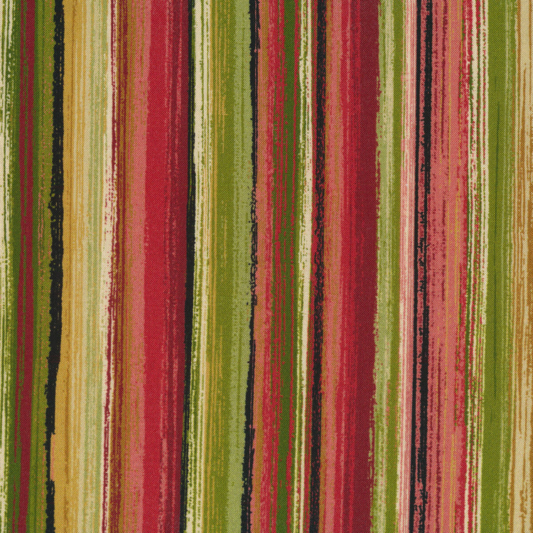 HOLIDAY FOLIAGE Painted Stripe red