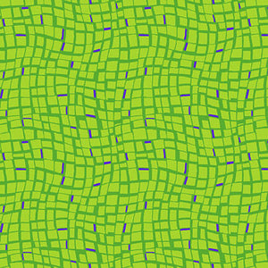 THE LANGUAGE OF COLOR Small Wavy Line lime green