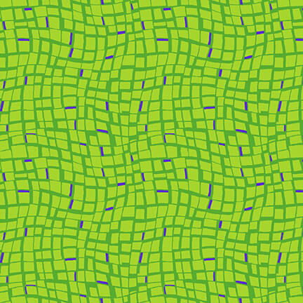 THE LANGUAGE OF COLOR Small Wavy Line lime green