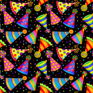 PARTY TIME! Tossed Party Hats multi