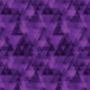 WATERCOLOR GEOMETRY Raining Triangles purple