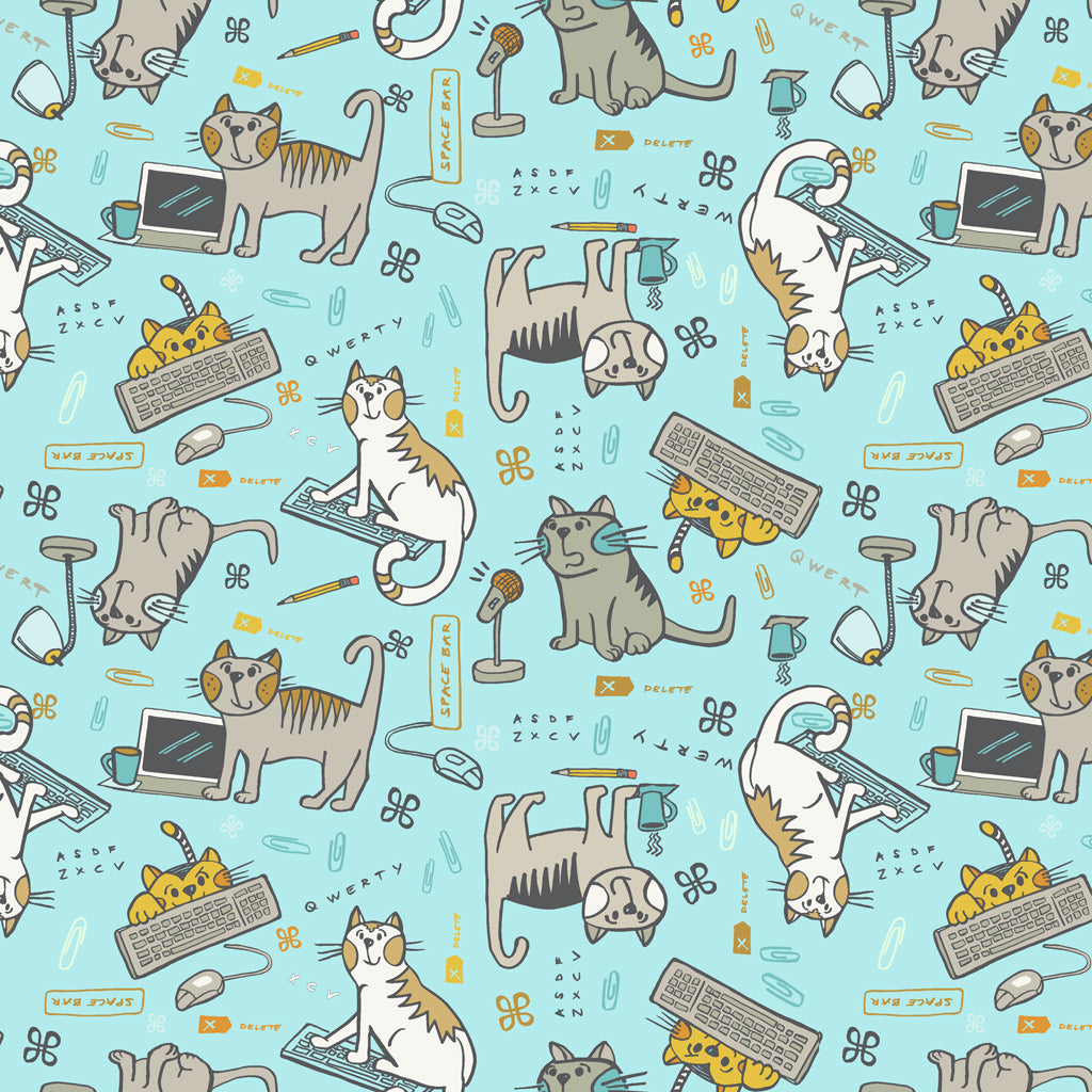 KEYBOARD CATS Mischief light aqua
